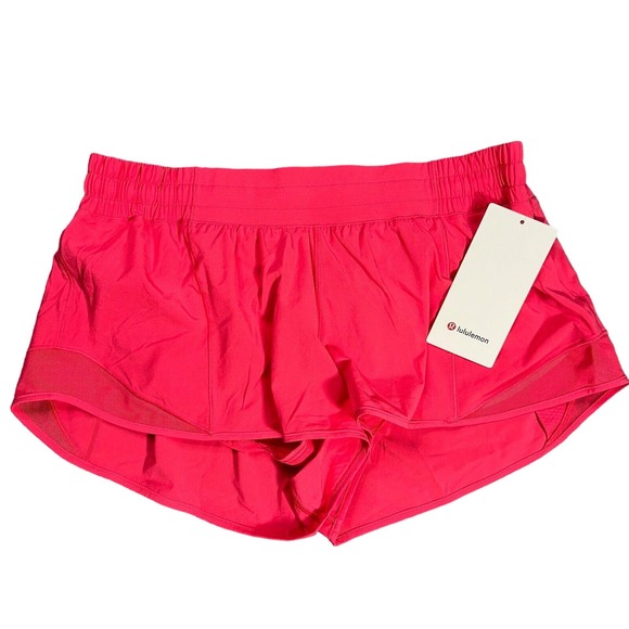 lululemon athletica Pants - New Lululemon Size 14 Hotty Hot Low Rise LR Lined Short 2.5" LIPG Pink Lip Gloss